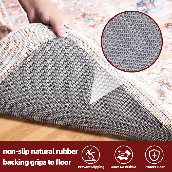 BAGAIL Felt and Natural Rubber Backing Rug Pads 3/8” Thick, 5 x 7 Ft Non Slip - Image 4