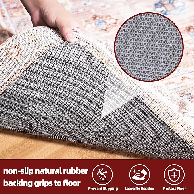 BAGAIL Felt and Natural Rubber Backing Rug Pads 1/4” Thick, 10 x 14 Ft Non Slip - Image 4