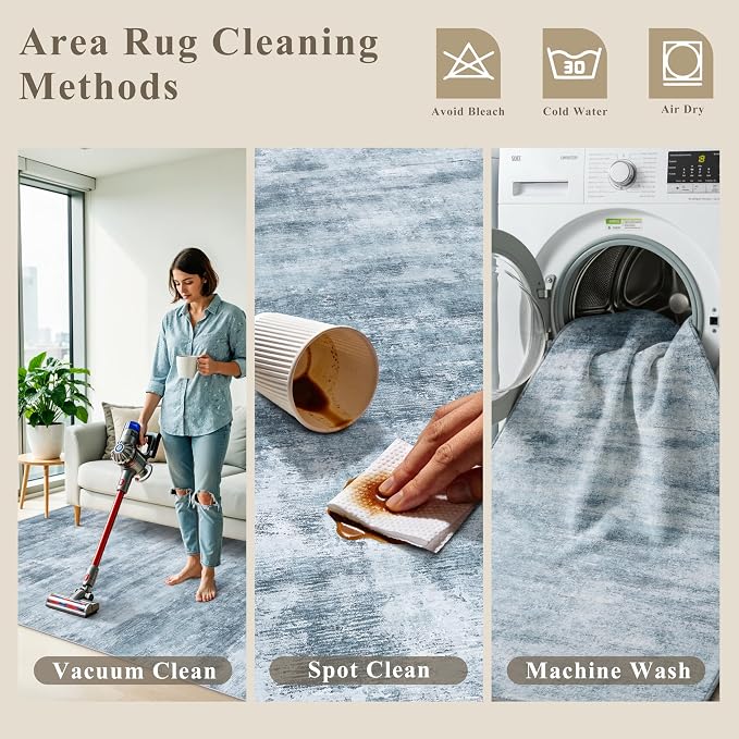 3x6 Washable Wide Runner Rug – Non-Slip Floor Carpet Runner - Image 5