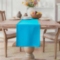 MEANMOY Teal Table Runner 72 Inches Long Waterproof Table Runners | Washable by MEANMOY