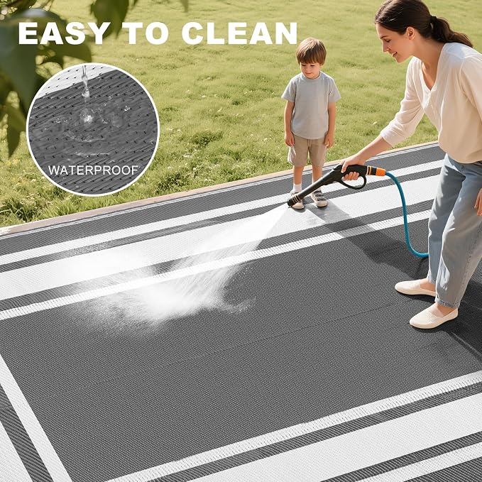 RURALITY Outdoor Rugs 6x9 Waterproof - Image 5