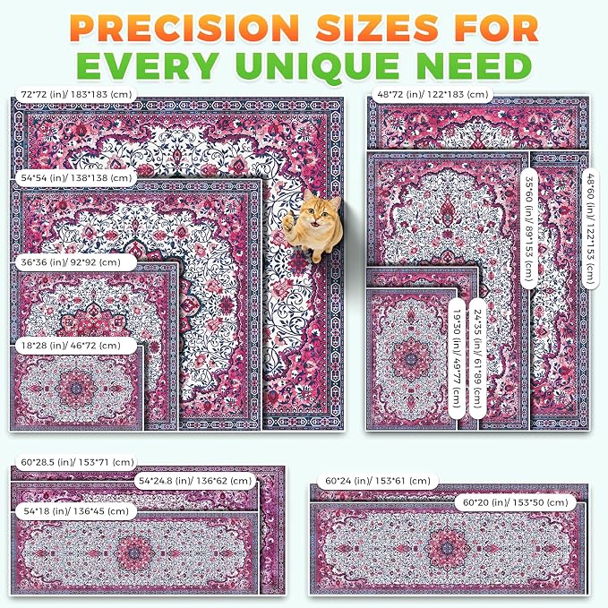 Hompet Cat Litter Mat 2 Pack, 28.5x60 Large Machine Washable Trapping Mats - Image 7