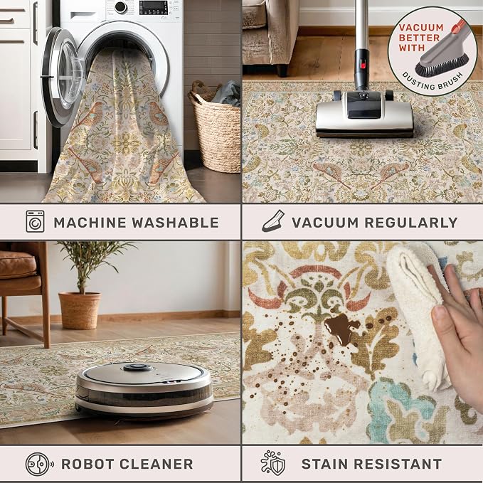 Washable Area Rugs 5x8 for Bedroom - Image 4