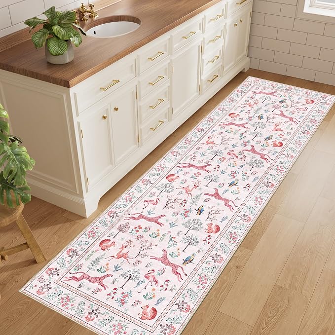 DUKINO 2x10 Rug for Hallway, Washable Kitchen Runner Rug - Image 3