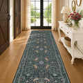 Vintage 3x12 Wide Hallway Runner Rug, Washable Extra Long Runner Rugs by HazoHaus
