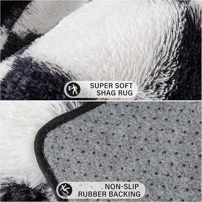 PureCozy Checkered Round Rugs 5ft - Image 5