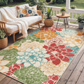 GENIMO Indoor Outdoor Area Rug 5'x8', Machine Washable Rugs by GENIMO