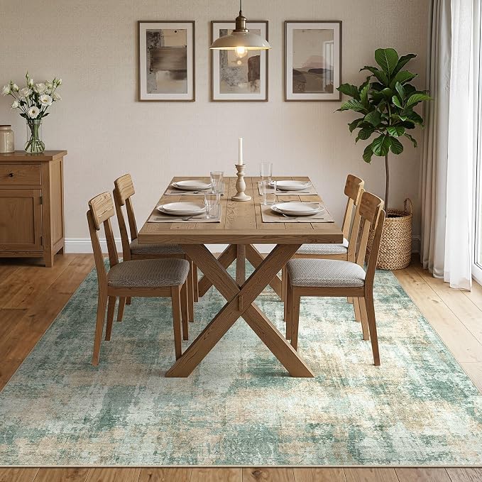 DMOYEST 10x14 Area Rug for Living Room, Washable & Non Slip Large Indoor Carpet - Image 3