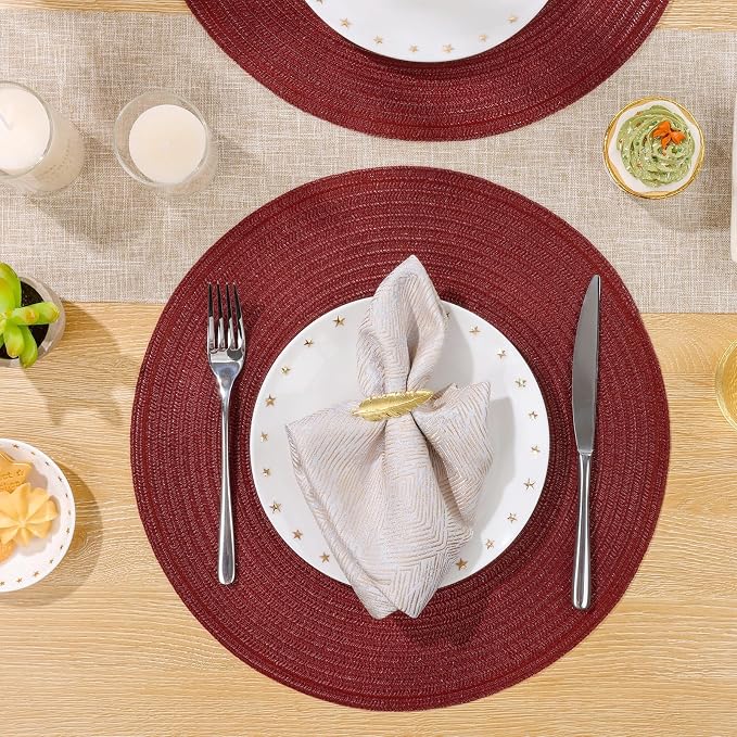 SHACOS Round Placemats Set of 12 - Image 6