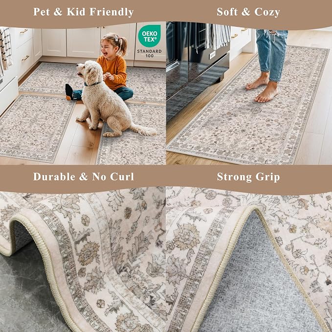 3-Piece Kitchen Rug Set of 3 - Image 5