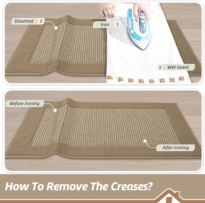 BEQHAUSE Indoor Door Mat 32" x 48", Dirt Trapper Door Mats Non-Slip Entryway - Image 9