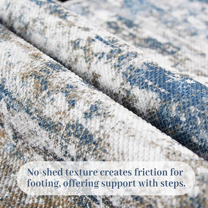 Runners for Hallways Ultra Non-Slip 2x10 Long Runner Rugs Washable Abstract - Image 3