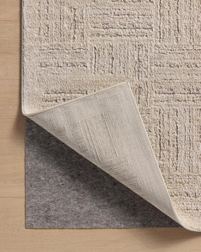 Loloi Amber Lewis Monty Collection MOT-01 Ivory/Taupe 2'-7" x 4', .50" Pile - Image 7
