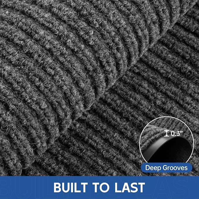Front Door Mat, Commercial Floor Entrance, Low Profile, Durable Rubber Backing - Image 3