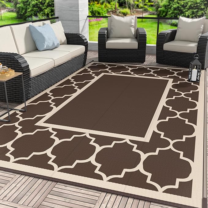 GENIMO 9' x 12' Outdoor Rug Waterproof by GENIMO