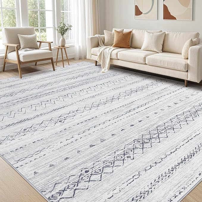 cotiled 12x15 Area Rugs Living Room Rug: Washable Boho Rugs by COTILED
