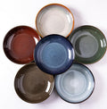 LERATIO Large Pasta Bowls, 38oz Ceramic Pasta Bowls, 9.0" Reactive Glaze Pasta by LeRatio