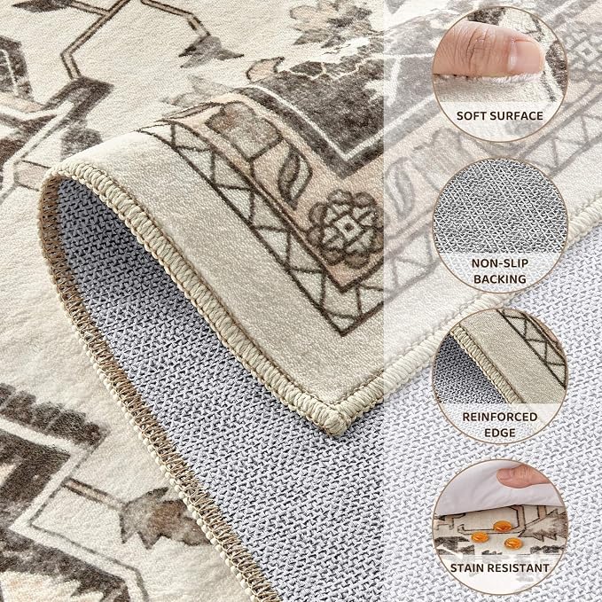 Washable 9x12 Area Rug for Living Room - Image 3