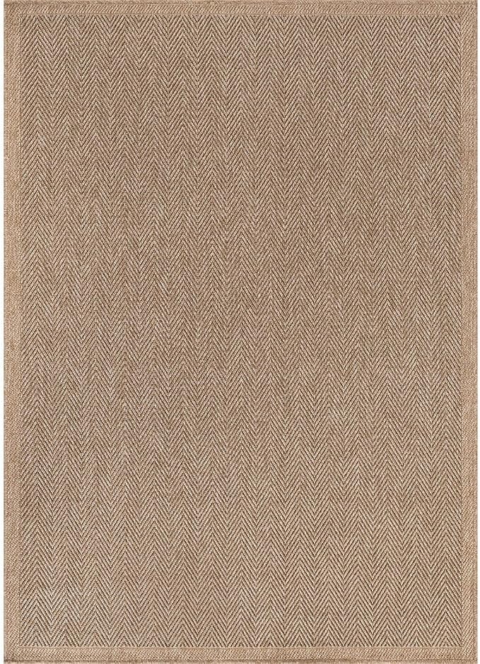 CAMILSON Easy Jute Rug 9x12, Indoor Outdoor Natural Color Fiber Area Rugs - Image 2