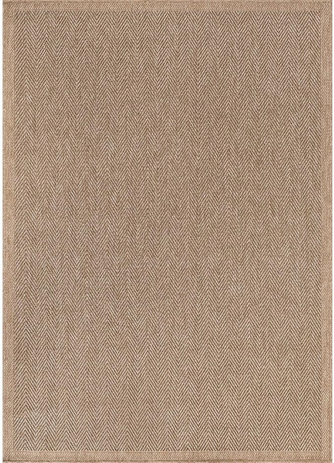 CAMILSON Easy Jute Rug 10x14, Indoor Outdoor Natural Color Fiber Area Rugs - Image 3