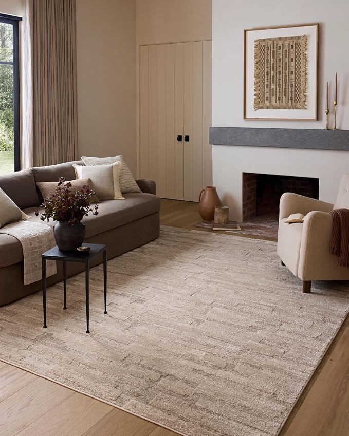 Loloi Amber Lewis Monty Collection MOT-04 Taupe/Beige 2'-7" x 8'-0", .50" Pile by Unknown