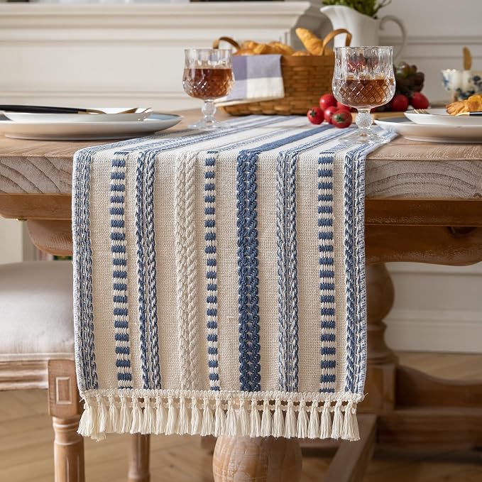 Caflife Boho Table Runner 108 Inchs Long, Dining Room Home Decor - Image 2