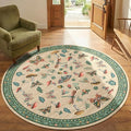Mushroom Insect 6ft Round Rug Washable Non-Slip Soft Ultra-Thin Small Boho by ROYHOME