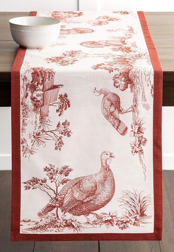 Maison d' Hermine Table Runner 100% Cotton 14.50" x 48" | Table Runners 48 - Image 9