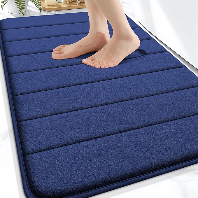 OLANLY Memory Foam Bath Mat 30x20, Super Soft Absorbent Bathroom Rugs, Quick Dry by OLANLY
