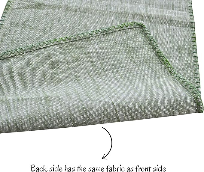 Cotton Table Runner 72 inches Long Decorative Stitched Edge Kitchen Table - Image 8