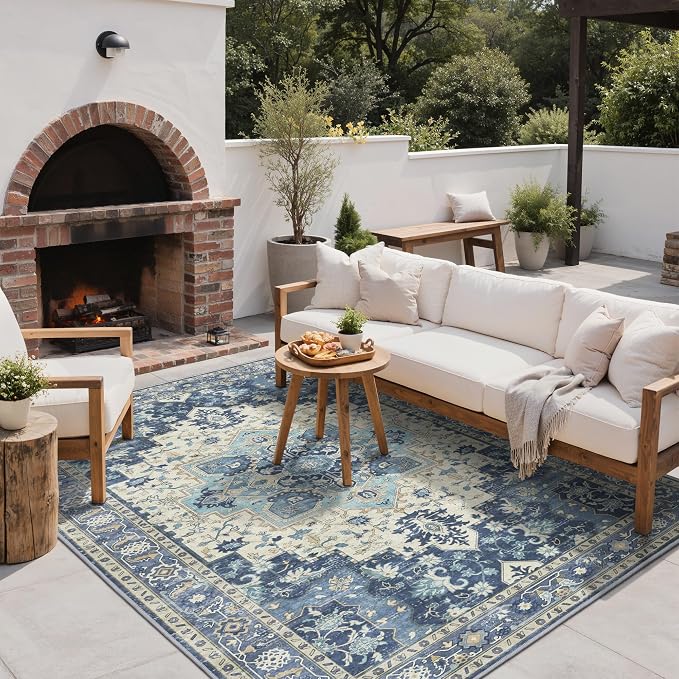 GENIMO Outdoor & Indoor Area Rug 4'x6', Waterproof, Non-Shedding, Easy Cleaning - Image 6