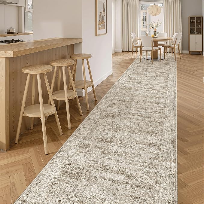 Soalmost Runner Rug 2'6" x 16' Washable Non-Slip 2.5x16 ft Long Runner Rugs - Image 2