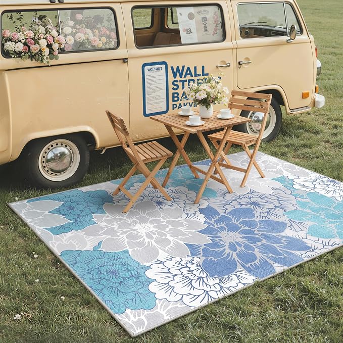GENIMO Indoor Outdoor Area Rug 5'x8', Machine Washable Rugs - Image 3