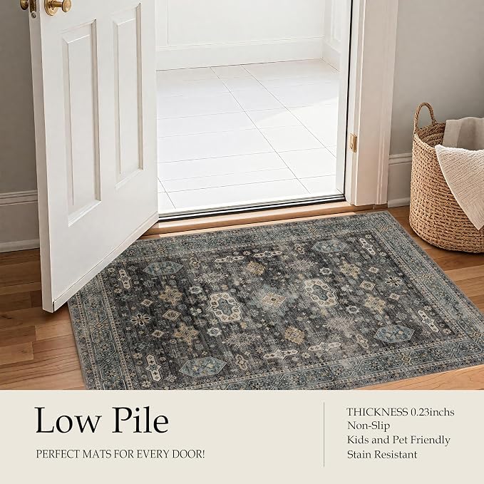 Ruaruarug Washable Area Rug Runner 2×6 - Image 7