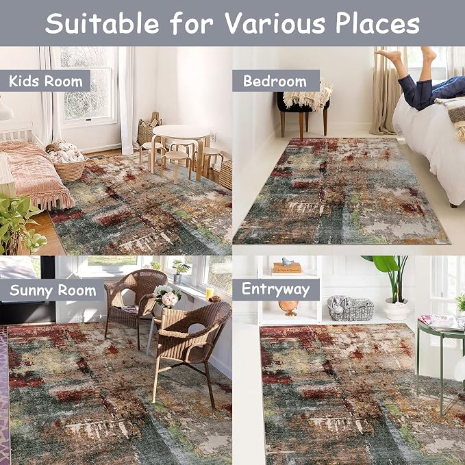 Lahome Modern Abstract 5x7 Area Rugs - Image 6