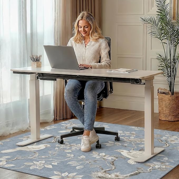 48"x72" Office Chair Mat for Hardwood Tile Floor, Under Desk Carpet Protector - Image 2