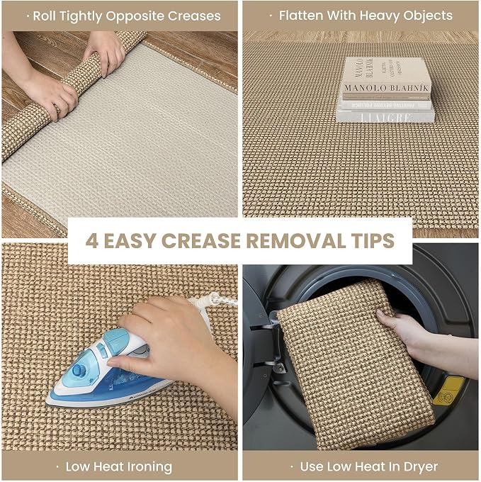 IOHOUZE Washable Runner Rug 2.6x10 Non Slip Rubber Backed Long Hallway Runner - Image 2