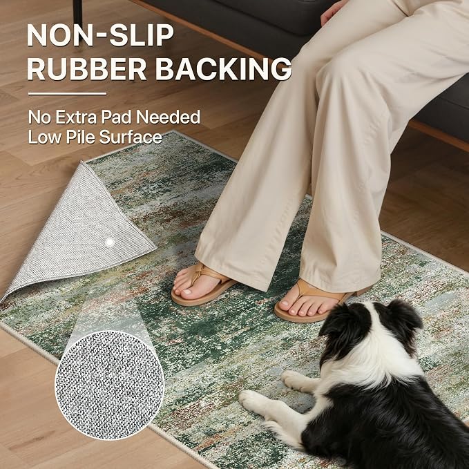 BEIMO Area Rugs 6x9 for Living Room Bedroom, Modern Abstract Machine Washable - Image 9