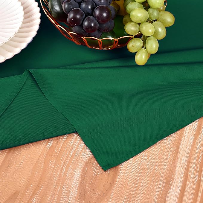 MEANMOY Green Table Runner 108 Inches Long Waterproof Table Runners | Washable - Image 5