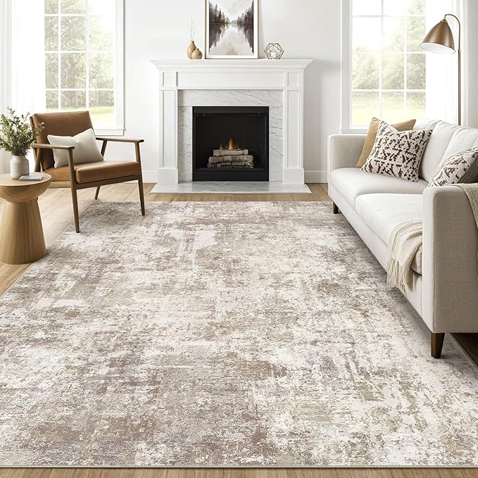 LOONGRUG 7x10 Area Rug Living Room: Washable Large Abstract Soft Rugs Stain by LOONGRUG