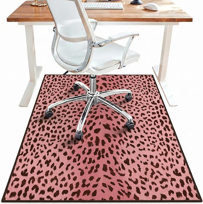 48"x60" Office Chair Mat for Hardwood Tile Floor, Under Desk Carpet Protector by BESBLEE