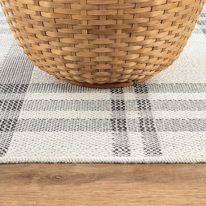 CAMILSON Easy Jute Rug 8x10, Indoor Outdoor Off-White Color Fiber Area Rugs - Image 7