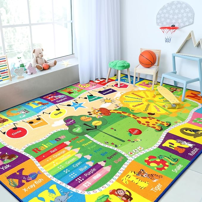 Chicrug Educational 3x5 Kids Area Rug - Image 2