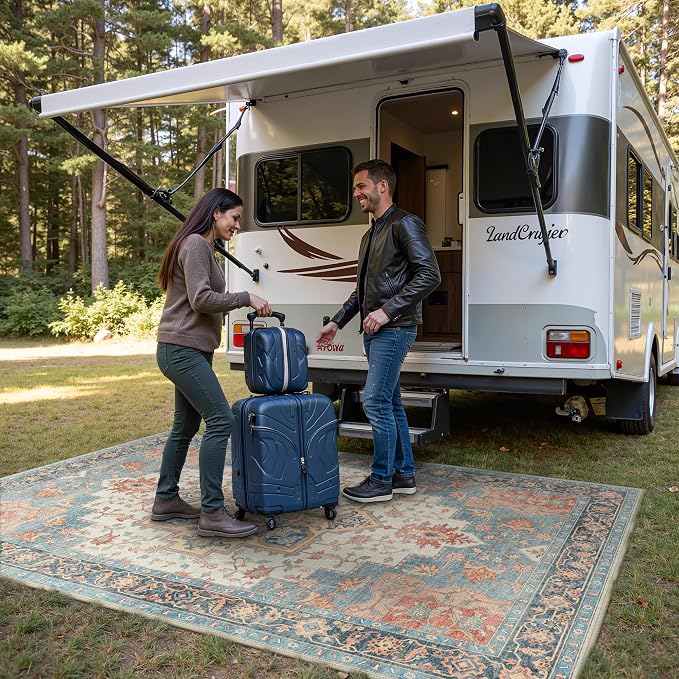 GENIMO Outdoor & Indoor Area Rug 4'x6', Waterproof, Non-Shedding, Easy Cleaning - Image 4