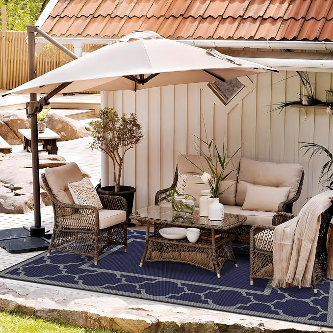 GENIMO 6' x 9' Outdoor Rug Waterproof - Image 2