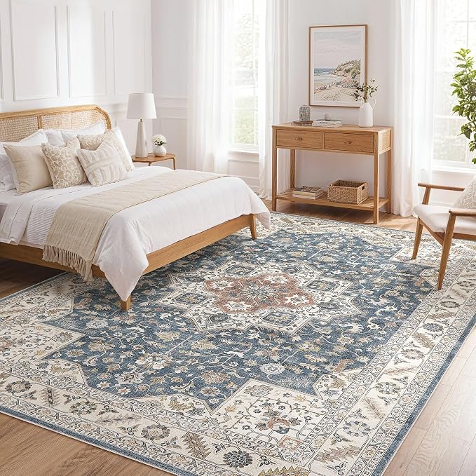 Vintage Living Room Area Rug 7x9 - Image 9