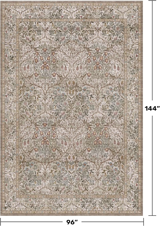 Washable 8x12 Large Living Room Area Rug - Image 2