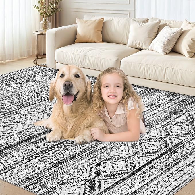 cotiled 6x8 Area Rugs Living Room Rug: Washable Boho Rugs - Image 7