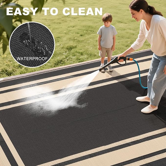 RURALITY Outdoor Rugs 6x9 Waterproof - Image 6