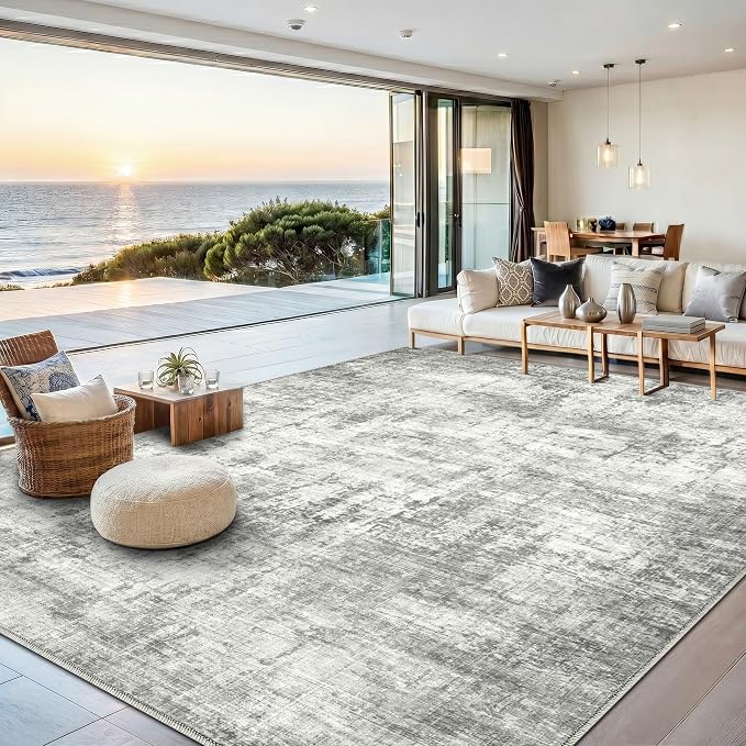 10x14 Area Rugs Washable Living Room Rug-No Slip Soft Carpets Modern Abstract by Unknown